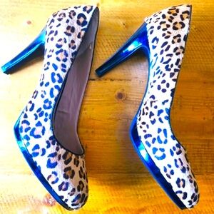 FRANCO SARTO animal print heels 8.5
